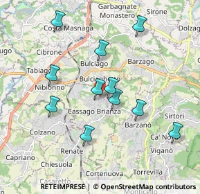 Mappa Strada Provinciale, 23893 Cassago Brianza LC, Italia (1.76364)
