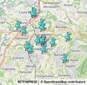 Mappa Strada Provinciale, 23893 Cassago Brianza LC, Italia (1.52133)