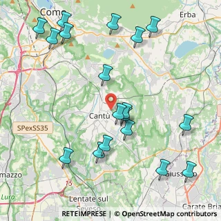 Mappa 22036 Cantù CO, Italia (4.89611)