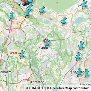 Mappa Via Zara, 22063 Cantù CO, Italia (7.3495)