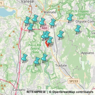 Mappa Via Adige, 21043 Castiglione Olona VA, Italia (3.65786)