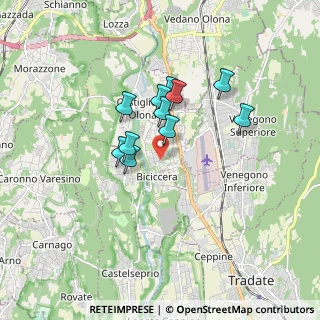 Mappa Via Adige, 21043 Castiglione Olona VA, Italia (1.28364)