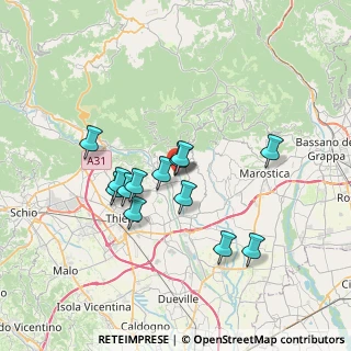 Mappa Via S. Bortolo, 36030 Fara Vicentino VI, Italia (5.94846)