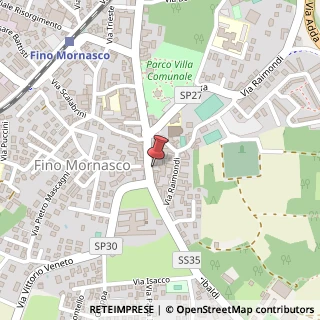 Mappa Via Garibaldi, 38, 22073 Fino Mornasco, Como (Lombardia)