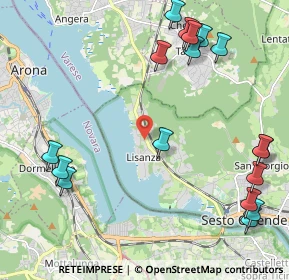 Mappa Via Falcetta, 21018 Lisanza VA, Italia (2.74118)