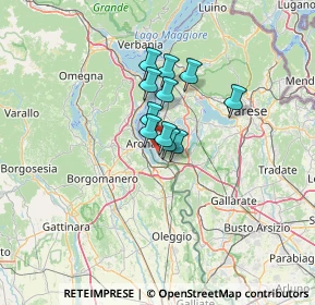 Mappa Via Falcetta, 21018 Lisanza VA, Italia (7.78636)