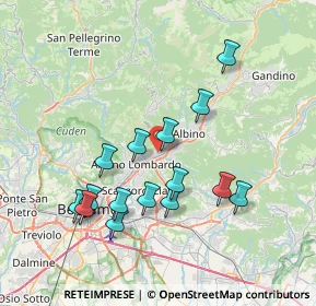 Mappa Via Don Vavassori, 24027 Nembro BG, Italia (7.16667)