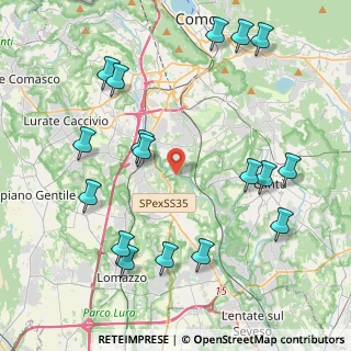 Mappa Via Val Mulini, 22073 Fino Mornasco CO, Italia (4.89706)