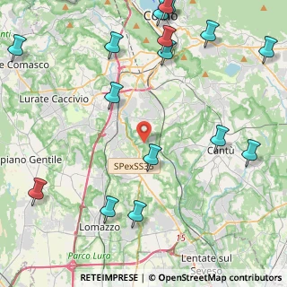 Mappa Via Val Mulini, 22073 Fino Mornasco CO, Italia (5.91375)
