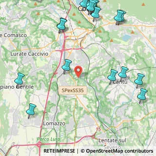 Mappa Via Val Mulini, 22073 Fino Mornasco CO, Italia (6.3205)