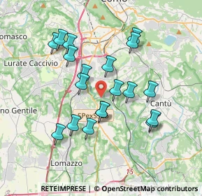 Mappa Via Val Mulini, 22073 Fino Mornasco CO, Italia (3.29368)