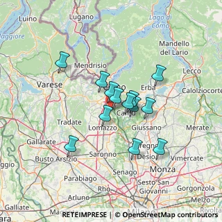 Mappa Via Val Mulini, 22073 Fino Mornasco CO, Italia (10.30692)
