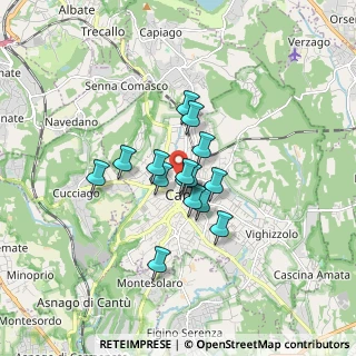 Mappa Via Francesco Pastonchi, 22063 Cantù CO, Italia (1.10333)