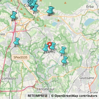 Mappa Via Francesco Pastonchi, 22063 Cantù CO, Italia (6.356)