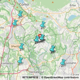 Mappa Via Francesco Pastonchi, 22063 Cantù CO, Italia (3.52462)