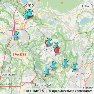 Mappa Via Francesco Pastonchi, 22063 Cantù CO, Italia (4.68083)