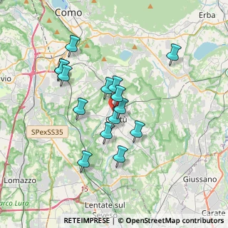 Mappa Via Francesco Pastonchi, 22063 Cantù CO, Italia (3.108)