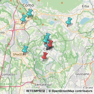 Mappa Via Francesco Pastonchi, 22063 Cantù CO, Italia (2.58909)