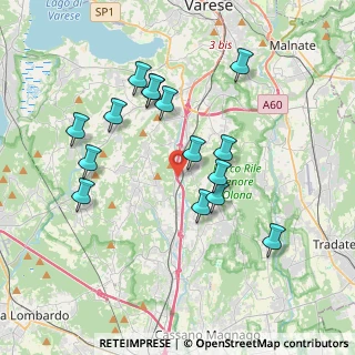 Mappa Autostrada dei Laghi, 21040 Albizzate VA, Italia (3.578)