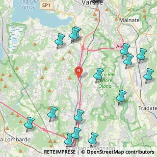 Mappa Autostrada dei Laghi, 21040 Albizzate VA, Italia (6.3365)