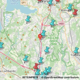 Mappa Autostrada dei Laghi, 21040 Albizzate VA, Italia (6.8635)