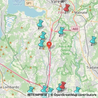 Mappa Autostrada dei Laghi, 21040 Albizzate VA, Italia (6.60286)