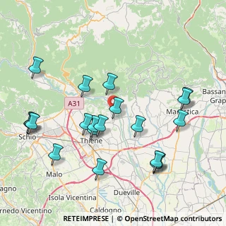Mappa Via Cartiera, 36030 Lugo di Vicenza VI, Italia (8.7115)
