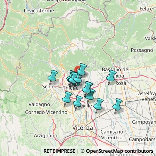 Mappa Via Cartiera, 36030 Lugo di Vicenza VI, Italia (9.78563)