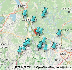 Mappa 24034 Cisano bergamasco BG, Italia (6.99313)