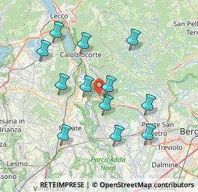 Mappa 24034 Cisano bergamasco BG, Italia (7.18583)