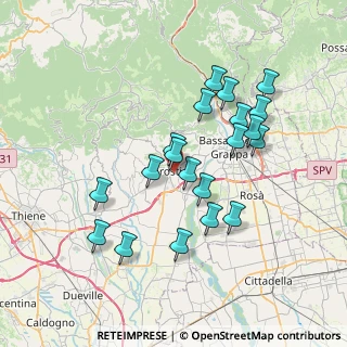 Mappa Via Libertà, 36063 Marostica VI, Italia (6.7335)