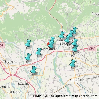 Mappa Via Libertà, 36063 Marostica VI, Italia (7.09714)