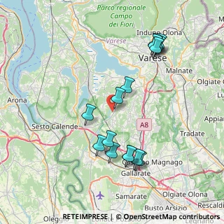 Mappa Via Gioacchino Rossini, 21020 Mornago VA, Italia (7.91533)