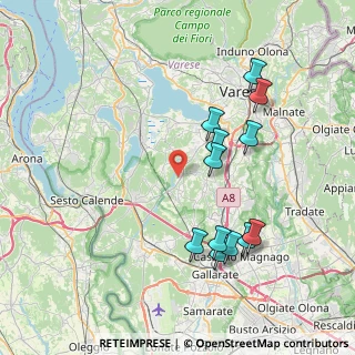 Mappa Via Gioacchino Rossini, 21020 Mornago VA, Italia (7.8725)