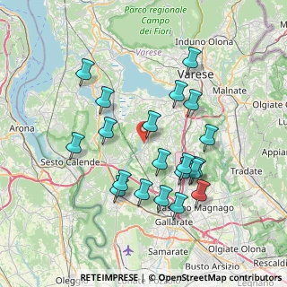 Mappa Via Gioacchino Rossini, 21020 Mornago VA, Italia (7.1225)