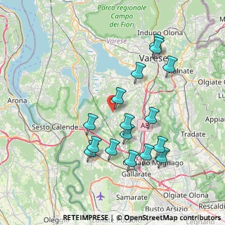 Mappa Via Gioacchino Rossini, 21020 Mornago VA, Italia (7.49)