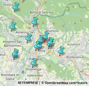 Mappa Strada Statale, 24011 Almé BG, Italia (1.70714)