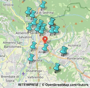 Mappa Strada Statale, 24011 Almé BG, Italia (1.678)