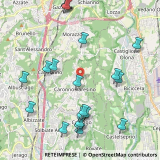 Mappa Via Guglielmo Marconi, 21040 Caronno Varesino VA, Italia (2.622)