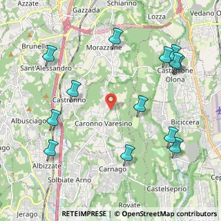 Mappa Via Guglielmo Marconi, 21040 Caronno Varesino VA, Italia (2.49923)