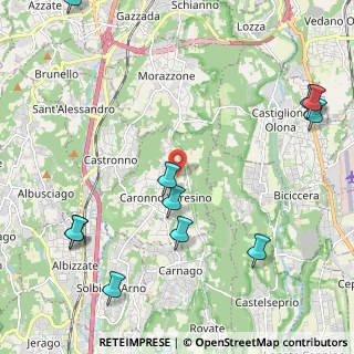 Mappa Via Guglielmo Marconi, 21040 Caronno Varesino VA, Italia (2.81636)