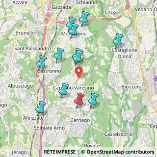 Mappa Via Guglielmo Marconi, 21040 Caronno Varesino VA, Italia (1.92667)