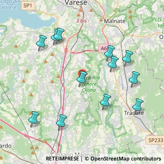 Mappa Via Guglielmo Marconi, 21040 Caronno Varesino VA, Italia (4.58083)