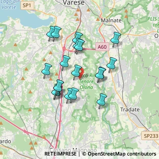 Mappa Via Guglielmo Marconi, 21040 Caronno Varesino VA, Italia (3.17579)