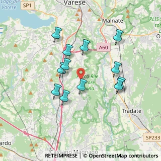 Mappa Via Guglielmo Marconi, 21040 Caronno Varesino VA, Italia (3.30333)