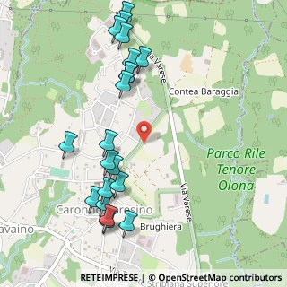 Mappa Via Guglielmo Marconi, 21040 Caronno Varesino VA, Italia (0.581)