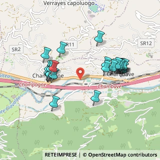 Mappa SS 26 della Valle d'Aosta, 11020 Champagne AO, Italia (0.924)