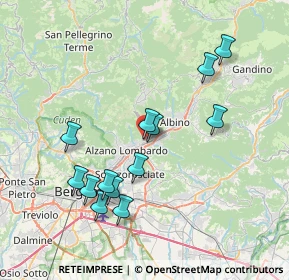 Mappa Via Sant'Jesus, 24027 Nembro BG, Italia (7.40385)