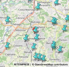 Mappa Via Cascina Nuova, 23893 Cassago Brianza LC, Italia (2.732)