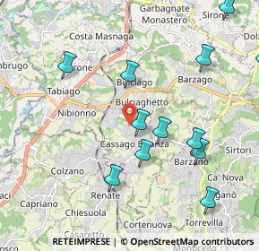 Mappa Via Cascina Nuova, 23893 Cassago Brianza LC, Italia (2.26583)